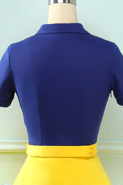 Vintage Trapezkleid Reverskragen