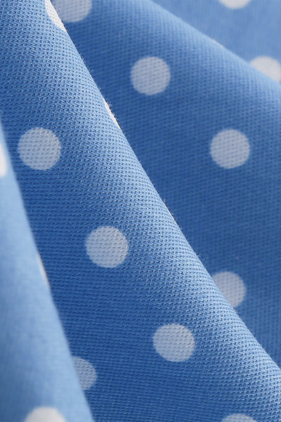 Rückenfreies Retro-Kleid mit Polka Dots für Damen