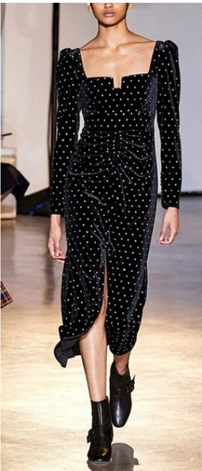 Schwarze Abendmode der 40er Jahre