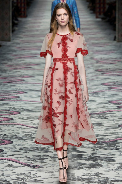 40er Jahre Vintage Blumenkleid