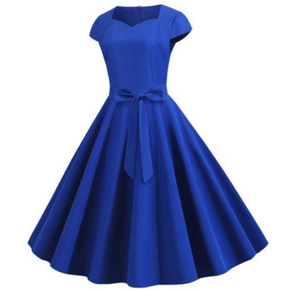 Vintage 50er Jahre Kleid Blau