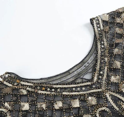 Goldener Gatsby-Schal