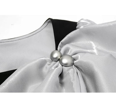 Petite schwarzes Vintage-Kleid