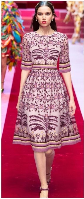 Zierliches Vintage 40er-Jahre-Kleid