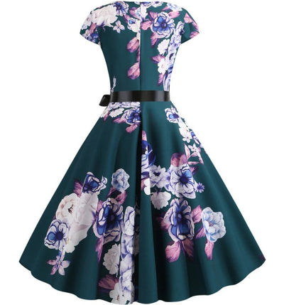 50er Jahre Kleid mit Blumen