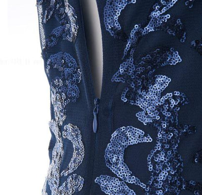 Vintage Blaues 20er Jahre Kleid