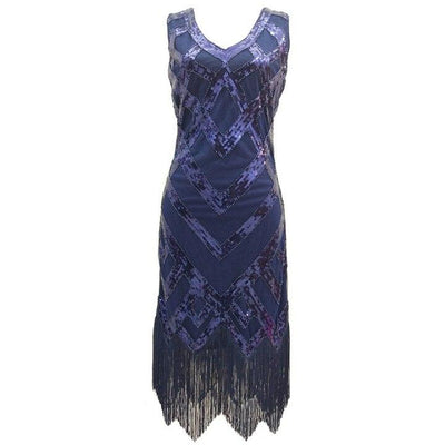 Vintage 20er Jahre Kleid Blau