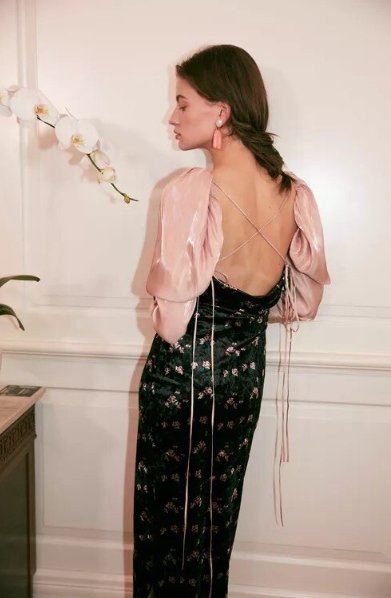 40er-Jahre-Schlitzkleid