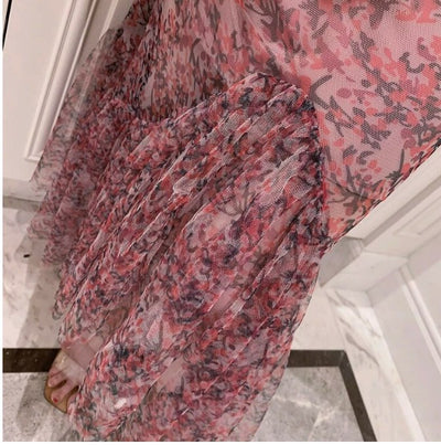 Sexy rosa 40er-Jahre-Kleid