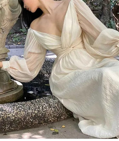 40er Jahre Vintage Rüschenkleid