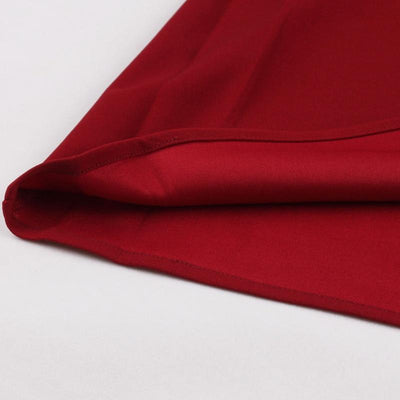 50er Jahre Kleid Burgund