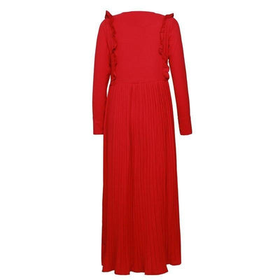 50er Jahre Kleid Herbst Rot
