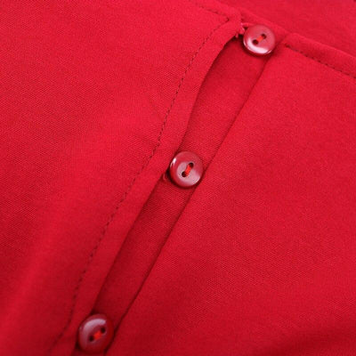 50er Jahre Kleid Herbst Rot