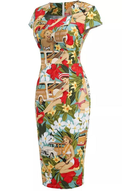 60er Jahre Bleistiftkleid