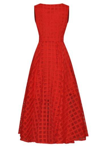 Vintage Rotes Ballkleid