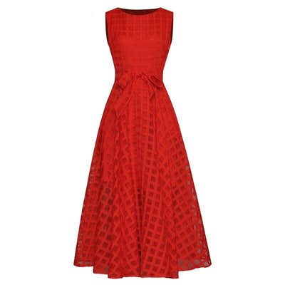 Vintage Rotes Ballkleid