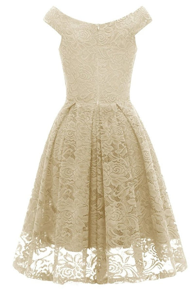 Vintage Elfenbein Abendkleid