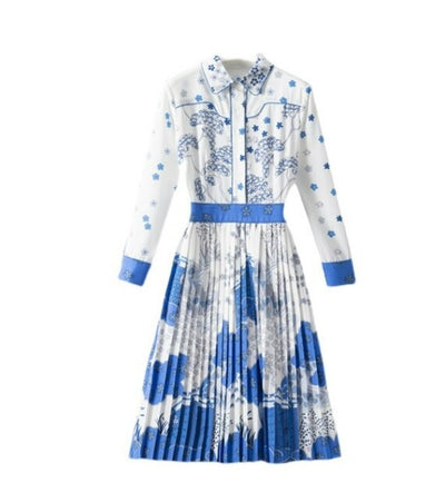 40er 50er Kleid Blau