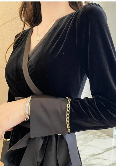 40er 50er Jahre Kleid Schwarz