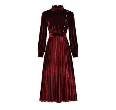 40er 50er Kleid Rot