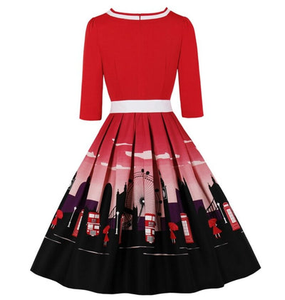 Plus Size 50er-Jahre-Kleid London