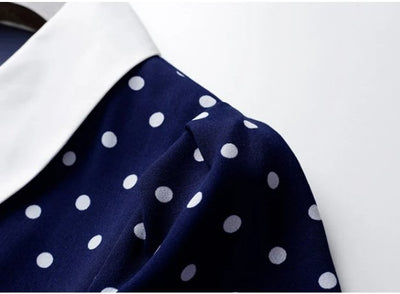 Vintage Polka Dot Etuikleid