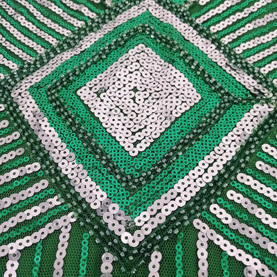 Grünes kurzes Gatsby-Kleid