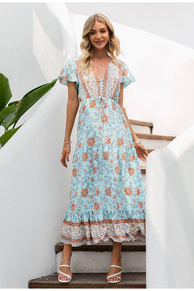 Boho Vintage Maxikleid