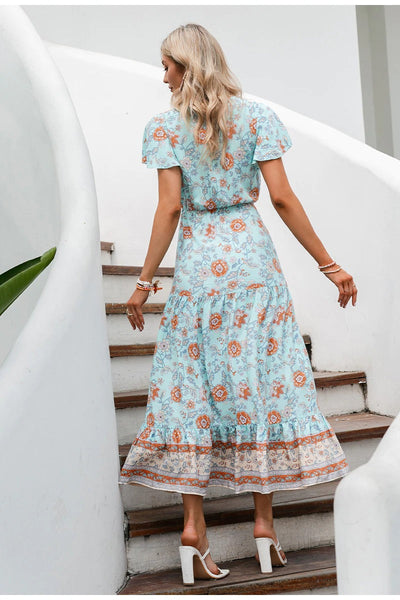 Boho Vintage Maxikleid