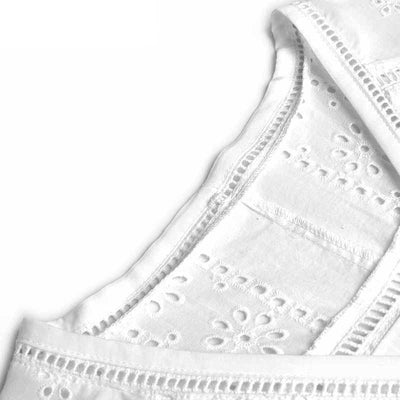 Weißes Vintage Hochzeitskleid