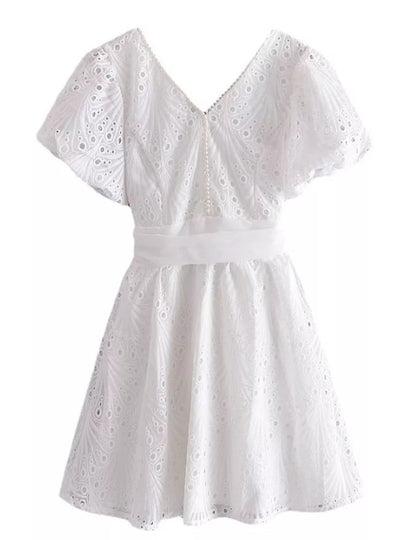 Kurzes Vintage-Hochzeitskleid