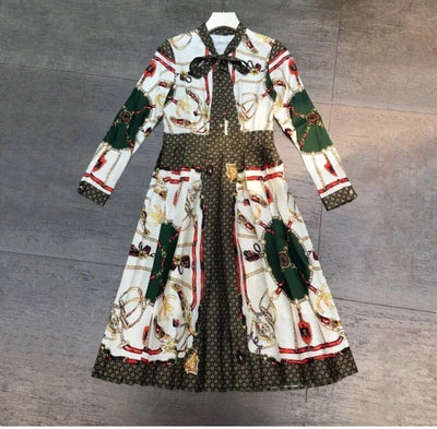 Vintage Rosa Midikleid