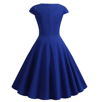 60er Jahre Bustierkleid Blau