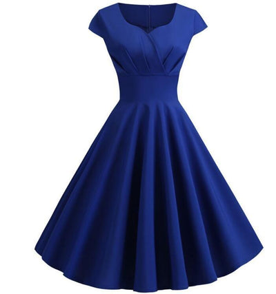 60er Jahre Bustierkleid Blau