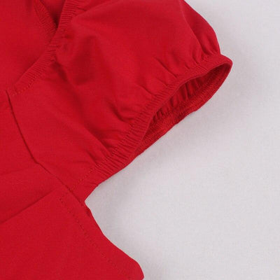 60er Jahre Bustierkleid Rot