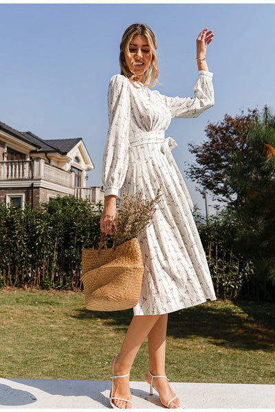 Kleid mit Vintage-Muster