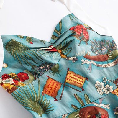 Neckholder-Pin-Up-Kleid