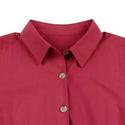 Burgunderrotes 60er-Jahre-Retro-Kleid