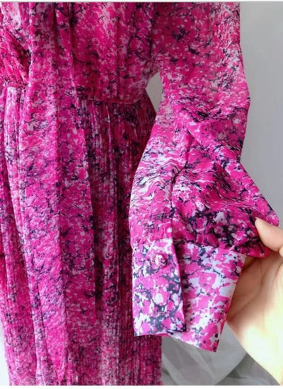 Lila Spitzen-Retro-Kleid