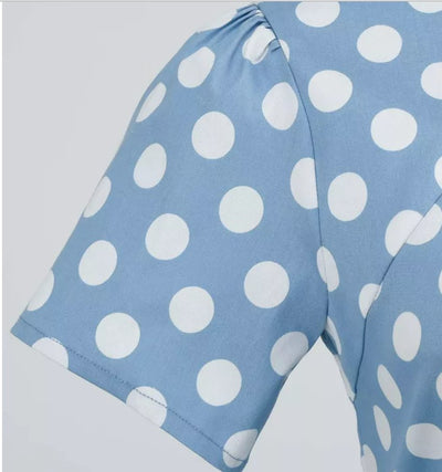 Vintage-Kleid im 50er-Jahre-Stil, Blau