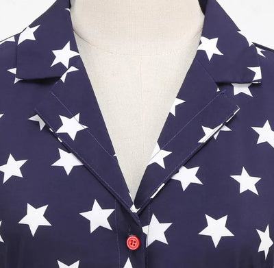 Damenkleid im 60er-Jahre-Stil in Königsblau