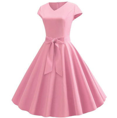 60er Jahre Trapezkleid Rosa