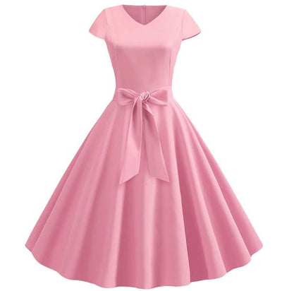 60er Jahre Trapezkleid Rosa