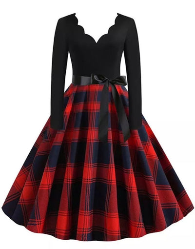 Herbstliches Vintage Tunikakleid