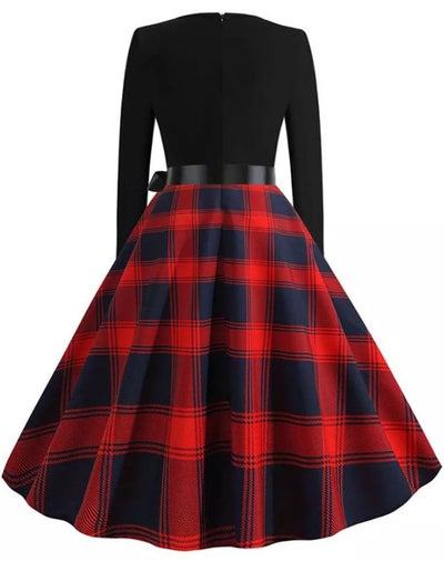 Herbstliches Vintage Tunikakleid