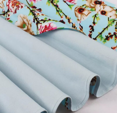 Frische Blumen Vintage Tunikakleid