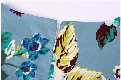 Geblümtes Vintage Tunikakleid