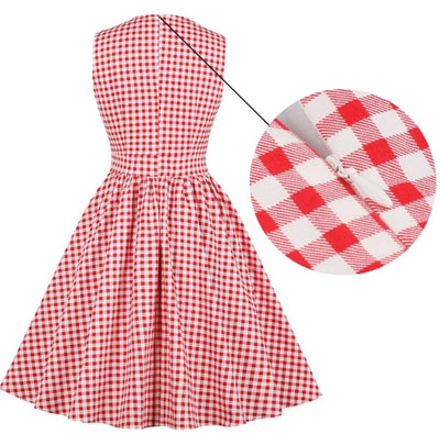Vintage Gingham-Kleidtaschen