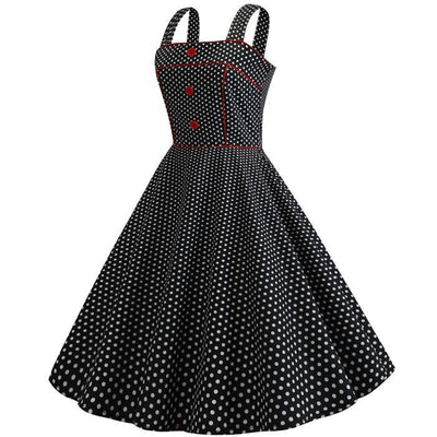 Vintage 1950 Kleid Schwarz