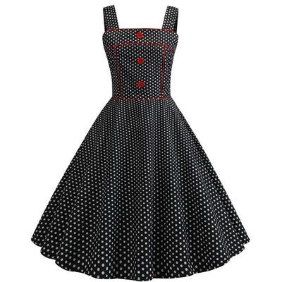 Vintage 1950 Kleid Schwarz